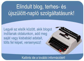 Elindult a blog, terhes- és újszülöttnapló szolgáltatásunk!